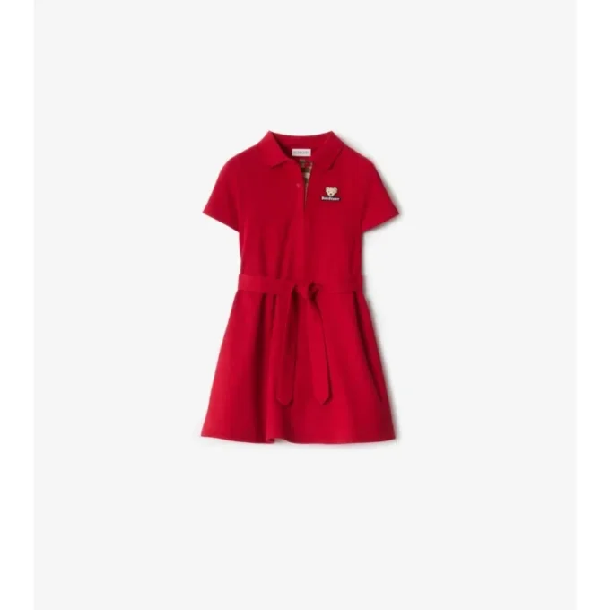Abito a polo in cotone