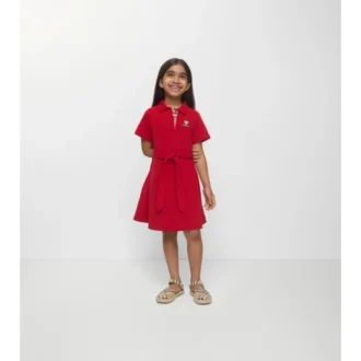 Abito a polo in cotone