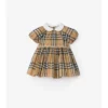 Abito in cotone a quadri con bloomers