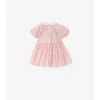 Abito in cotone a quadri con bloomers