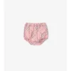 Abito in cotone a quadri con bloomers