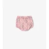 Abito in cotone a quadri con bloomers
