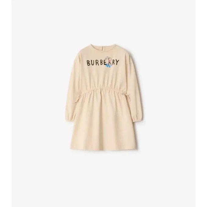 Abito in cotone con logo London Guard