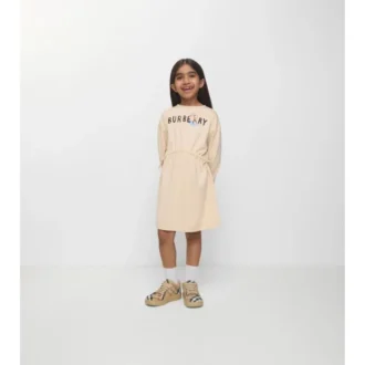 Abito in cotone con logo London Guard