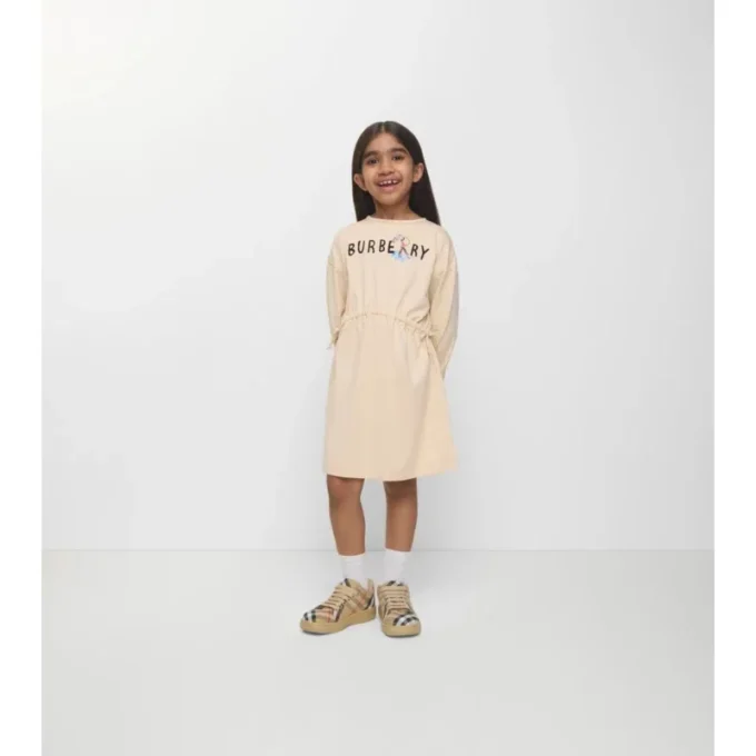 Abito in cotone con logo London Guard
