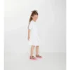 Abito T-shirt in cotone con bordi a quadri