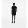 Abito T-shirt in cotone con rifiniture a quadri