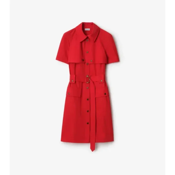 Abito trench in lana