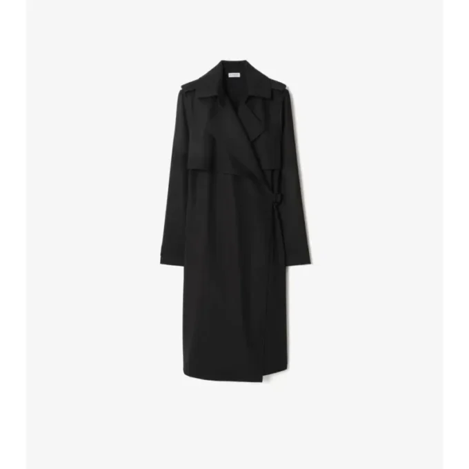 Abito trench in lana