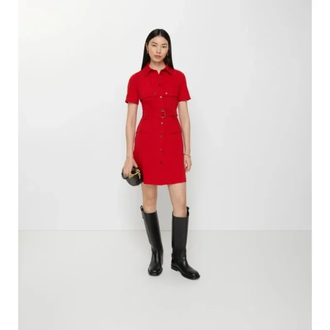 Abito trench in lana