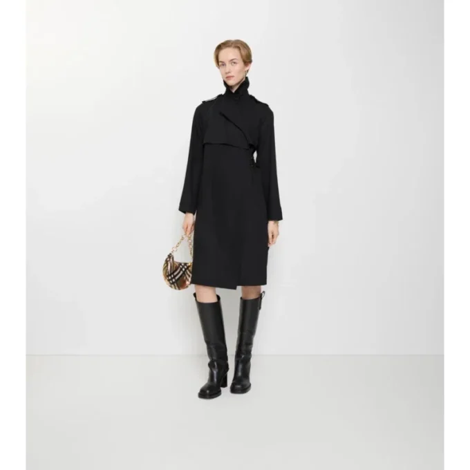 Abito trench in lana