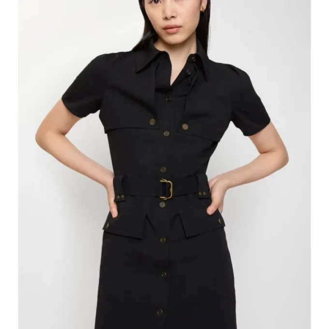 Abito trench in lana