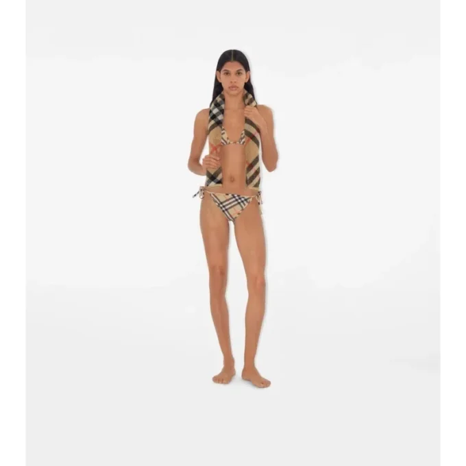 Asciugamano in cotone a quadri Skinny