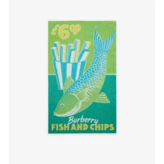 Asciugamano in cotone Fish and Chips