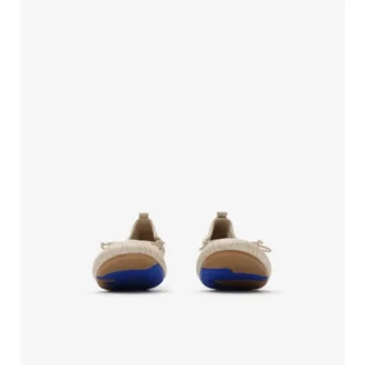 Ballerine in pelle a quadri color fulvo 