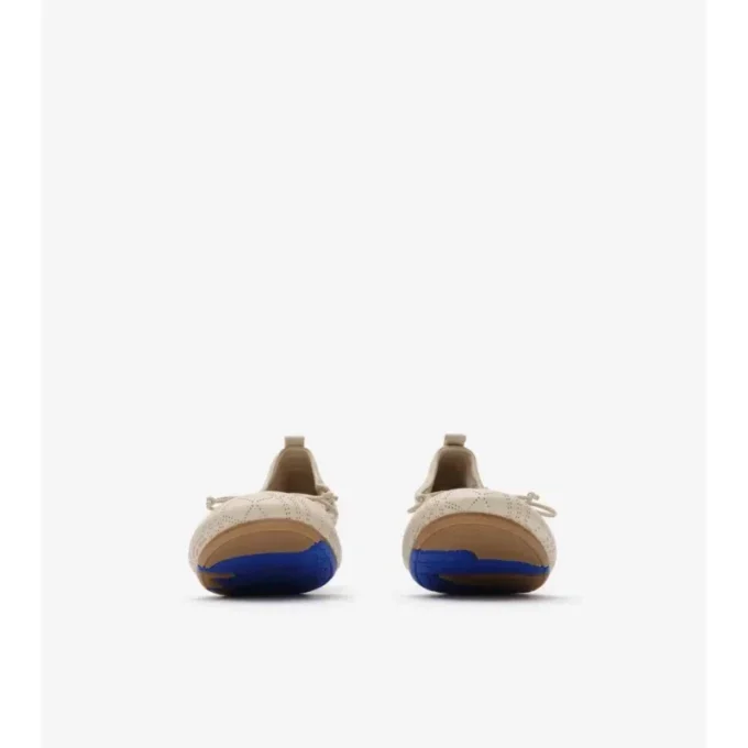Ballerine in pelle a quadri color fulvo 