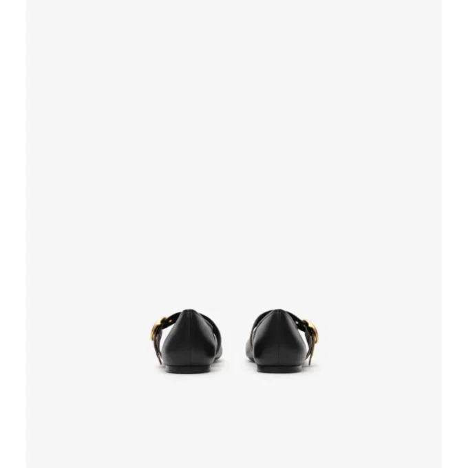 Ballerine Robin in pelle con cinturino a quadri