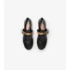 Ballerine Robin in pelle con cinturino a quadri