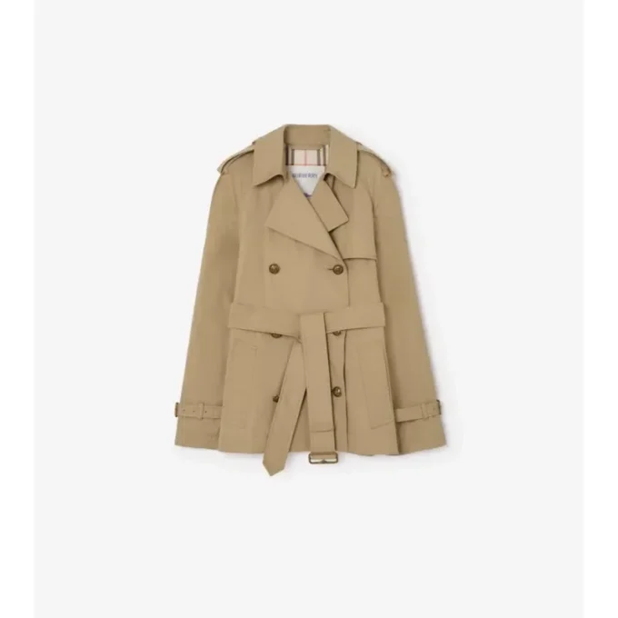 Belgravia corto in cotone leggero Trench Coat 