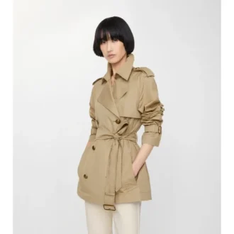 Belgravia corto in cotone leggero Trench Coat 