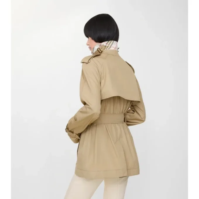 Belgravia corto in cotone leggero Trench Coat 