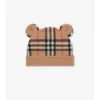 Berretto Teddy in lana e cashmere con motivo a quadri