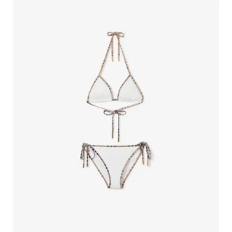 Bikini con bordi a quadri