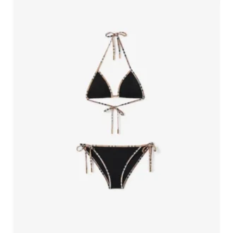 Bikini con bordi a quadri