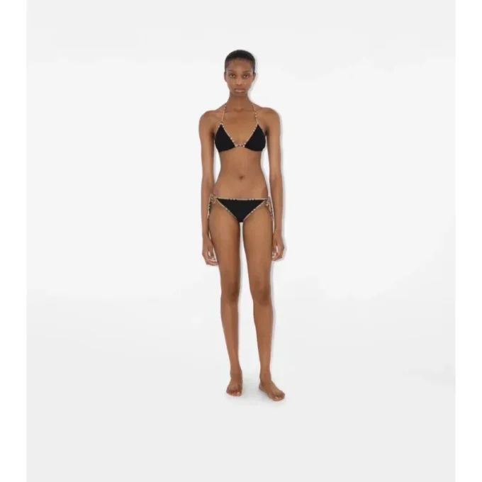 Bikini con bordi a quadri