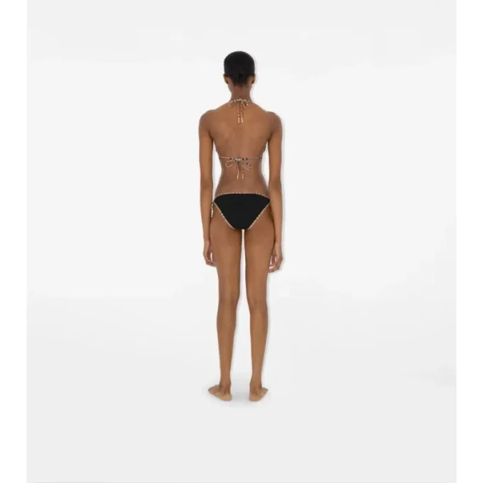Bikini con bordi a quadri