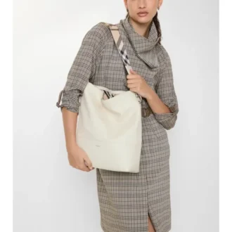 Borsa a secchiello media con clip a B 