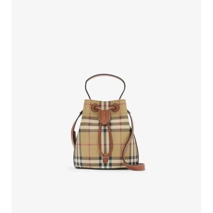 Borsa a secchiello Mini Check