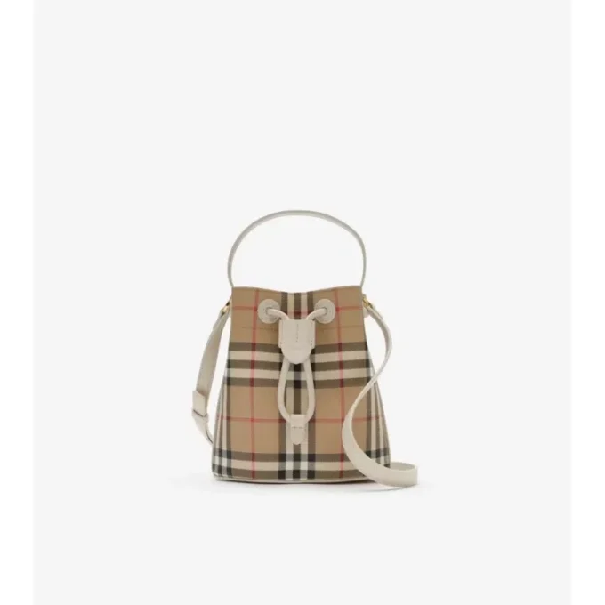 Borsa a secchiello Mini Check