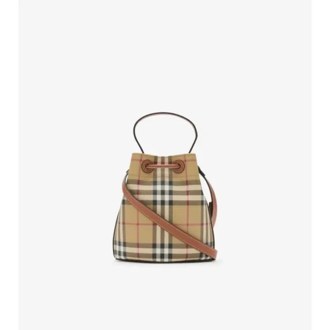 Borsa a secchiello Mini Check