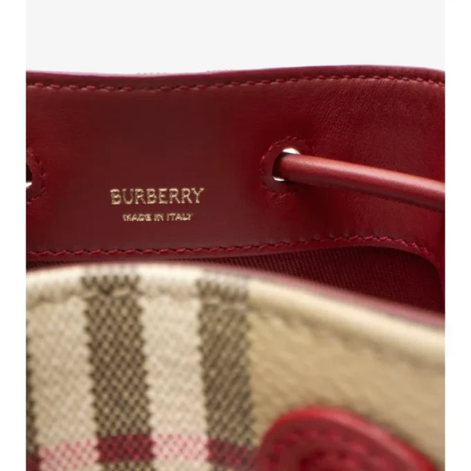 Borsa a secchiello Mini Check