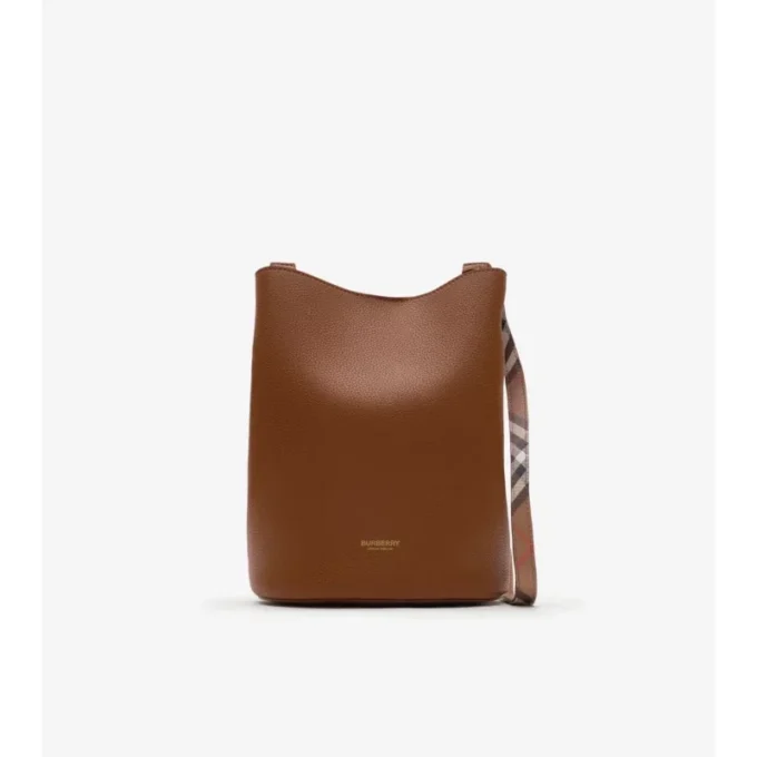 Borsa a secchiello piccola in pelle