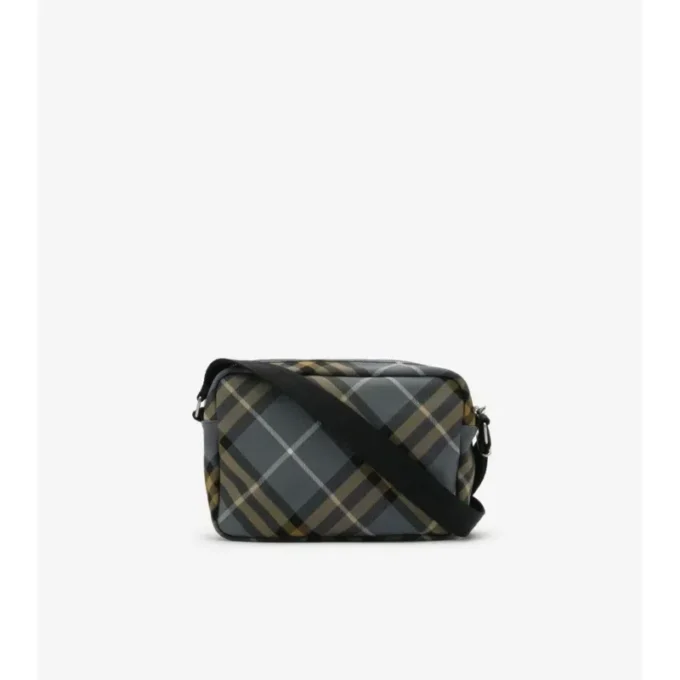 Borsa a tracolla piccola con motivo a quadri