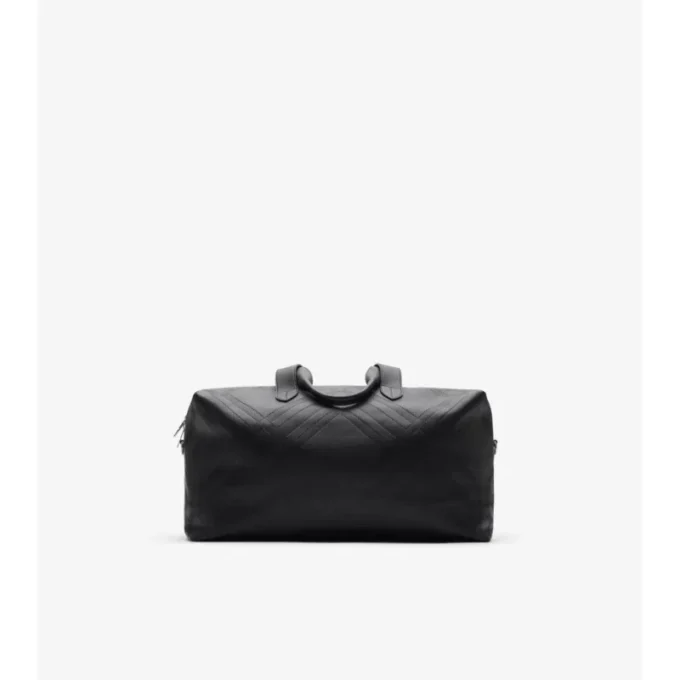 Borsa da viaggio con motivo a quadri goffrato