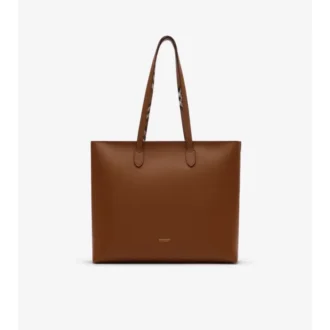 Borsa tote media con fodera a quadri