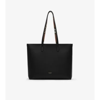 Borsa tote media con fodera a quadri