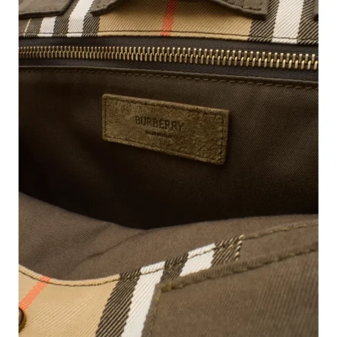 Borsa Tote Trench a quadri 