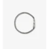 Bracciale a catena con motivo a quadri inciso