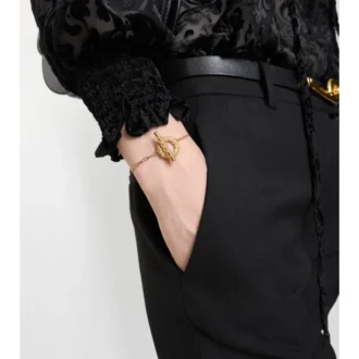 Bracciale a T con granulazione a quadri 