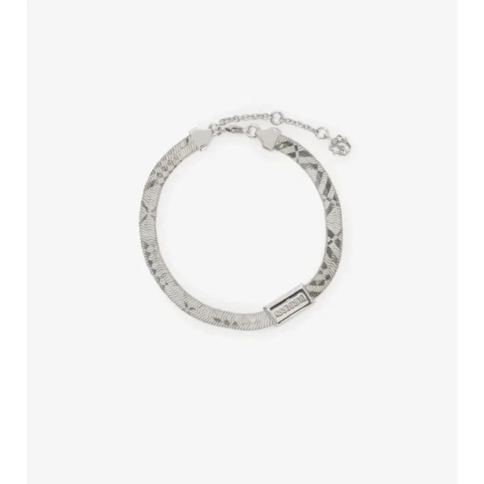 Bracciale con motivo a quadri inciso 
