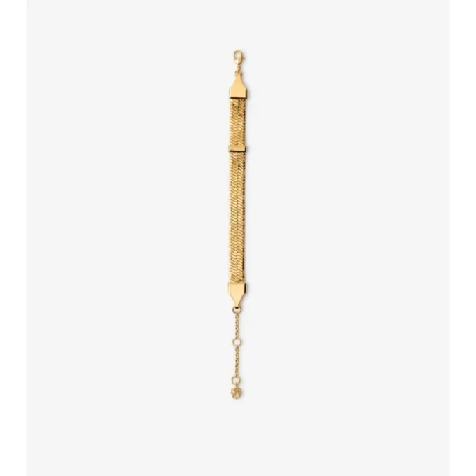 Bracciale con motivo a quadri inciso