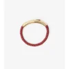 Bracciale in pelle a quadri