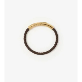 Bracciale in pelle a quadri
