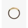 Bracciale in pelle a quadri