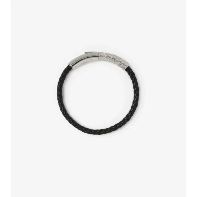 Bracciale in pelle a quadri