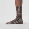 Calze in misto cotone e cashmere con motivo Vintage Check intarsiato